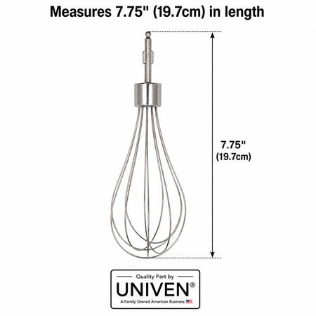 Univen Stainless Steel Wire Whisk Compatible with Cuisinart CSB-77WA, CSB-77, CSB-78, CSB-80, CSB-85, HB-154PC, HB-154P