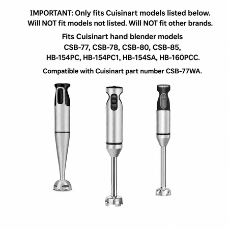 Univen Stainless Steel Wire Whisk Compatible with Cuisinart CSB-77WA, CSB-77, CSB-78, CSB-80, CSB-85, HB-154PC, HB-154P