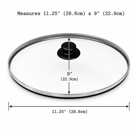 Univen Glass Lid Compatible with Hamilton Beach 5 Quart Slow Cooker models 33155 33258 33156 33357 33156SZ 33355 33157