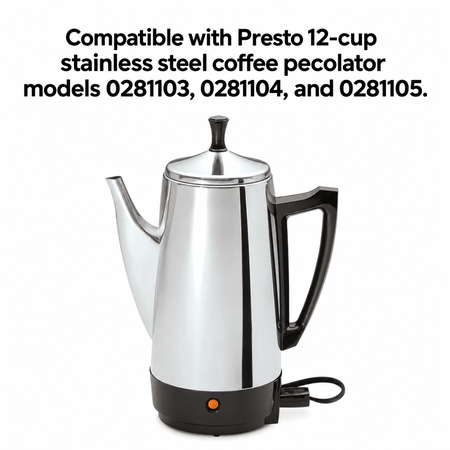 Univen Stainless Steel Percolator Basket Lid fits Presto 0281103 0281104 0281105 44199