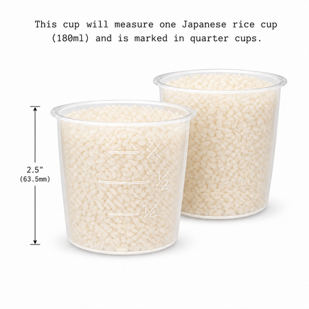 Univen 180ml PP Rice Measuring Cup Compatible with Zojirushi Rice Cookers 8-M-CUP 2 Pack