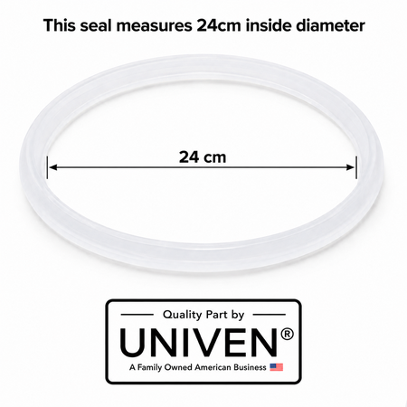 Univen Pressure Cooker Gasket Compatible with Bene Casa Stainless Steel 7.4 and 9.5 Quart models BC-33869 BC-33870