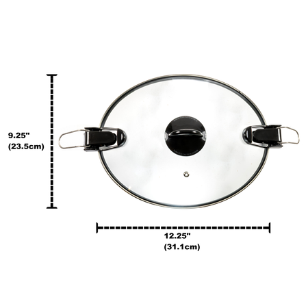 Univen Oval Glass Slow Cooker Lid Only Compatible with 6.5QT Crock-Pot Cook & Carry Slow Cooker Model SCCPVL659-S