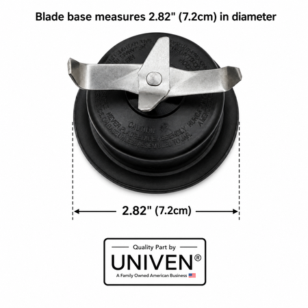 Univen Blender Blade and Gasket Seal Compatible with Black & Decker 401311-201 BL1110 BL1120 BL1130 BL1220 BL1820 BL1830
