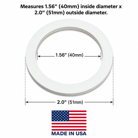 Univen Gasket Compatible with 1 Cup Bialetti Espresso Makers 1.5" (38mm) ID x 2.0" (50mm) OD Made in USA 3 Pack