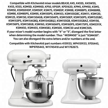 Univen Mixer Grooved Dowel Pin Compatible with KitchenAid WP9705443 2 Pack