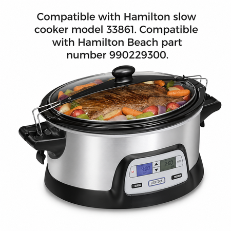 Univen 6 Quart Oval Slow Cooker Crock Pot Liner Compatible with Hamilton Beach  990229300 33861