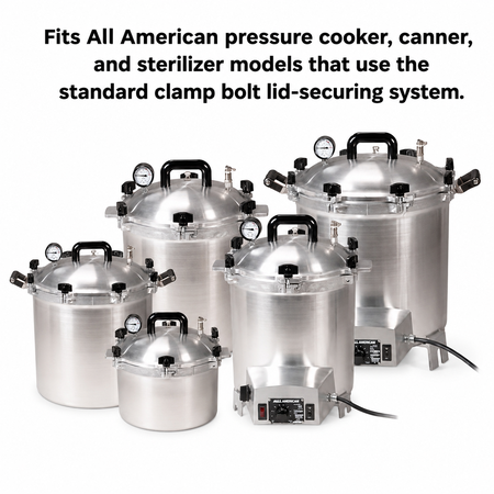 Univen Clamp Bolt Set fits All American Pressure Cookers 6 PACK