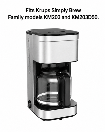 Univen 10 Cup Coffee Maker Carafe fits Krups KM203 KM203D50