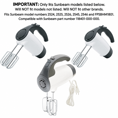 Univen Mixer Beaters Compatible with Sunbeam 118401-000