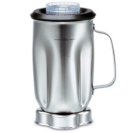 Waring 033004 CAC35 Stainless Blender Jar With Blade Assembly & Black Lid