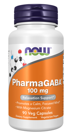 Now Foods PharmaGABA 100 Mg - 90 Capsules