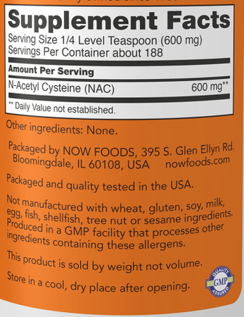Now Foods NAC Pure Powder - 4 oz (113g)