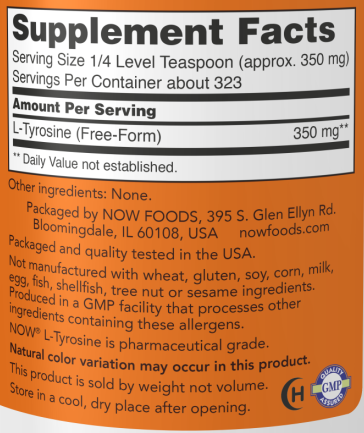 Now L-Tyrosine Powder - 4 Oz