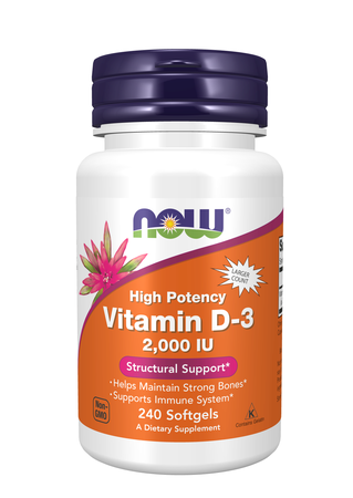 Now Foods Vitamin D-3 2000 IU - 240 Softgels