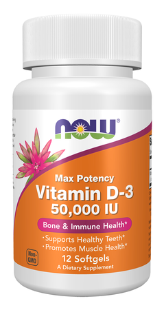 Now Foods Vitamin D-3 50,000 IU - 12 Softgels