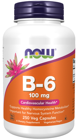 Now Foods Vitamin B-6 100 mg - 250 Cap