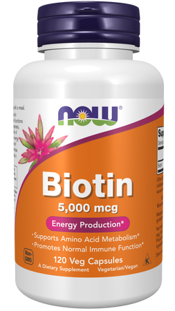 Now Foods Biotin 5 Mg (5000 mcg) - 120 Cap