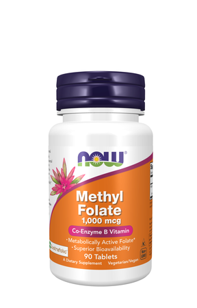 Now Foods Methyl Folate 1,000 mcg Tablets - 90 Tab
