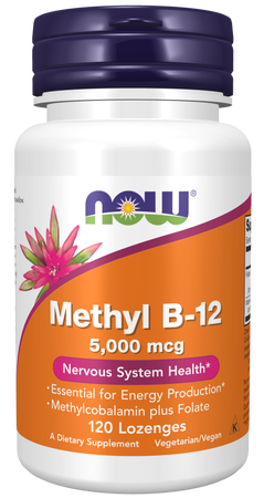 Now Foods Methyl B-12  5000 mcg. - 120 Lozenges