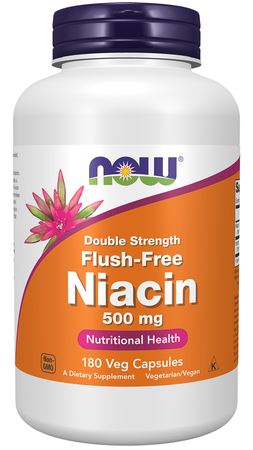 Now Foods Niacin 500 Mg Flush-Free - 180 Veg Capsules