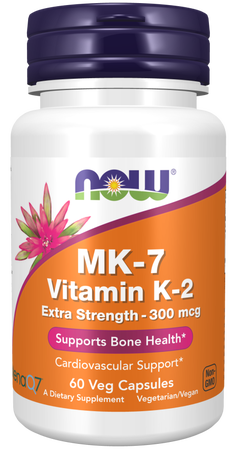 Now Foods MK-7 Vitamin K-2 Extra Strength 300 mcg - 60 Cap