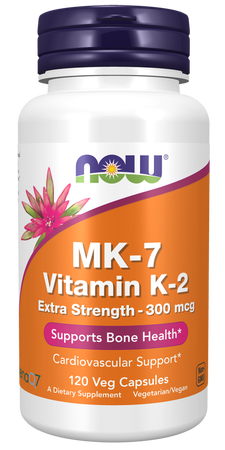 Now Foods MK-7 Vitamin K-2 Extra Strength 300 mcg - 120 Cap
