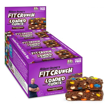 Fit Crunch Loaded Cookie Bar Chocolate Deluxe - 12 Bars