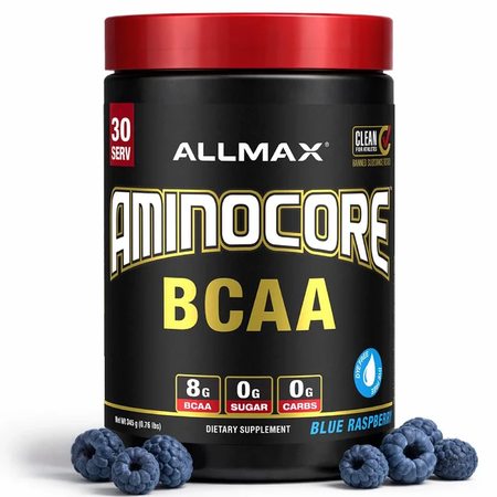 AllMax Nutrition Aminocore BCAA  Blue Rasperry - 30 Servings