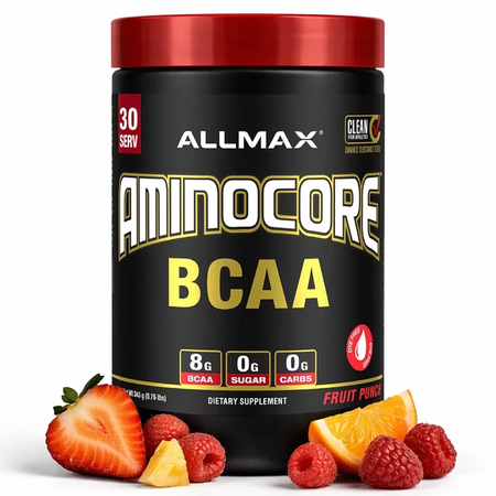 Allmax Nutrition Aminocore BCAA Fruit Punch - 30 Servings