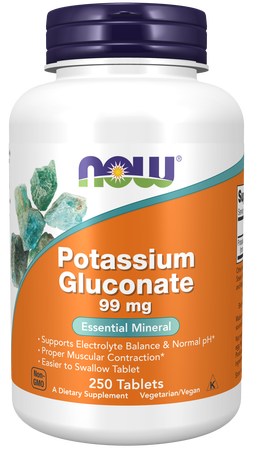 Now Foods Potassium Gluconate 99 Mg - 250 Tab