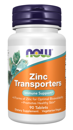 Now Foods Zinc Transporters Tablets - 90 Tablets