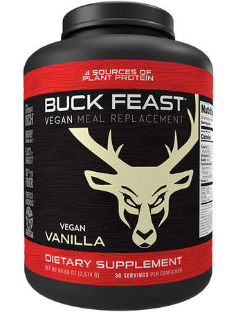 Bucked Up Buck Feast Meal Replacement Vegan Vanilla - 30 Servings