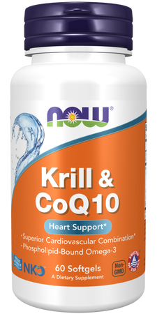 Now Foods Krill & CoQ10 - 60 Softgels