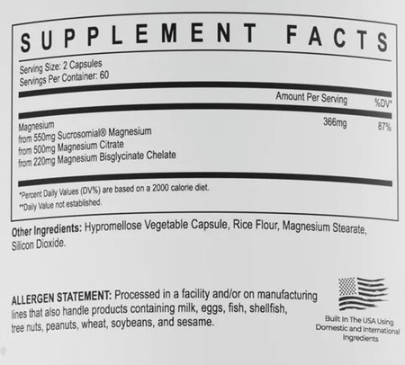 Enhanced Labs Magnesium - 120 Capsules