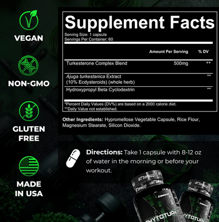 Enhanced Labs Phytoturk - 2 x 60 Capsule Bottles TWINPACK