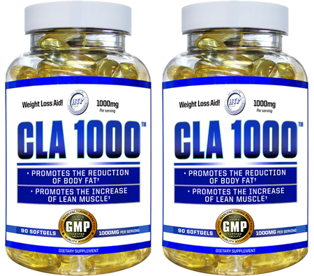 Hi Tech Pharmaceuticals CLA 1000 - 180 Capsules (2  x 90 Cap Bottles)  TWINPACK
