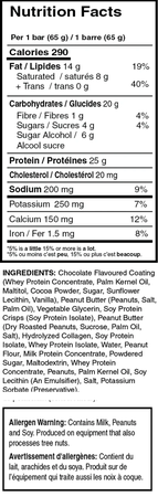Mammoth Protein Bar Peanut Butter Crunch - 12 Bars