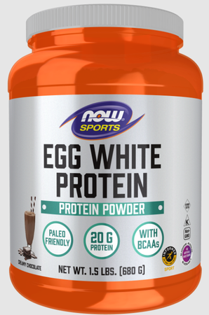 Now Foods Egg White Protein, Creamy Chocolate - 1.5 lbs.