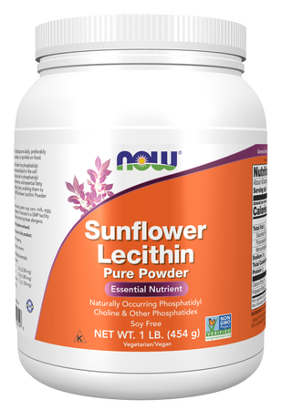 Now Foods Sunflower Lecithin, Pure Powder - 1 Lb (454 g)