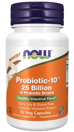 Now Foods Probiotic-10  25 Billion - 50 Cap