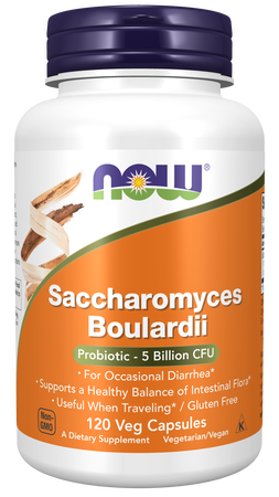 Now Foods Saccharomyces Boulardii - 120 Veg Capsules