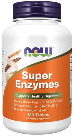Now Foods Super Enzymes Tablets - 180 Tablets