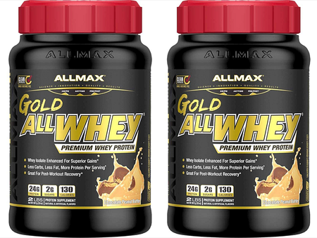 Allmax Nutrition AllWhey Gold Protein Chocolate Peanut Butter - 4 Lb (2 X 2 Lb) TWINPACK