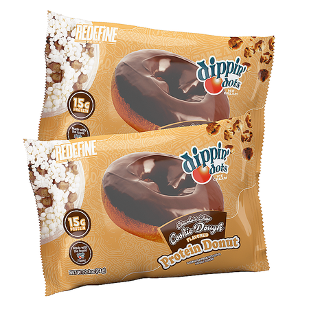 Redefine Foods Dippin' Dots Protein Donut  Chocolate Chip Cookie Dough - 8 Pack