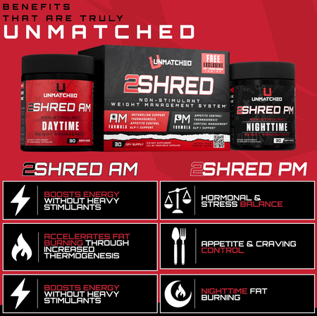 Unmatched Nutrition 2SHRED AM/PM Kit - 2 Bottle Kit