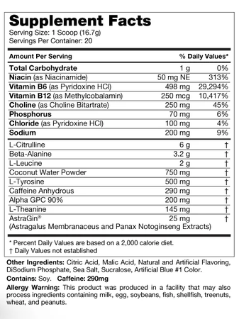 Species Nutrition Stimulyze Max  Wild Berry  - 20 Servings