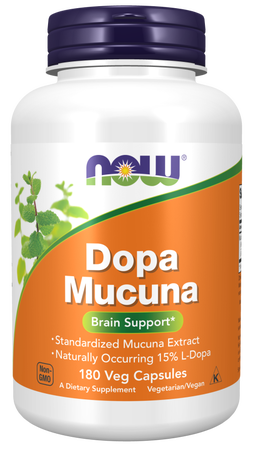 Now Foods DOPA Macuna 15% 500 Mg - 180 Veg Capsules
