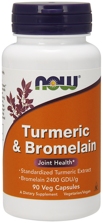 Now Foods Turmeric & Bromelain - 90 Cap