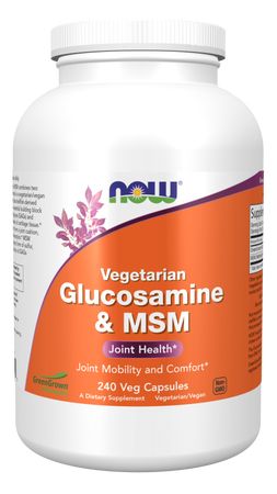 Now Foods Glucosamine & MSM - Vegetarian - 240 Veg Capsules